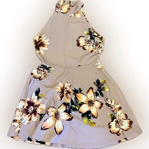 Altar'd State Floral Mini Dress - pastel purple